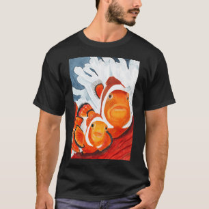 Camiseta Sob as Ondas – Peixe-Palhaço e Anêmona