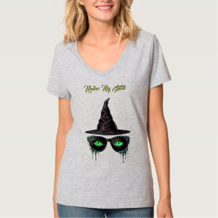 Camiseta Sob Meu Feitiço - Olhos Verdes Bruxa
