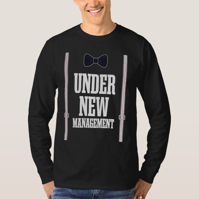 Camiseta Sob Nova Gestão Despedida de Solteiro Lua de Mel N (Frente)