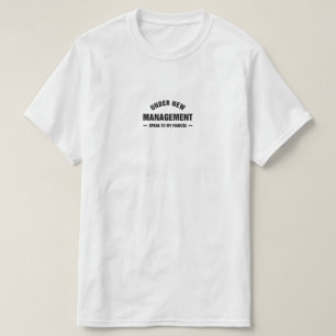 Camiseta Sob Nova Gestão Fale Com Minha Noiva Engraçado