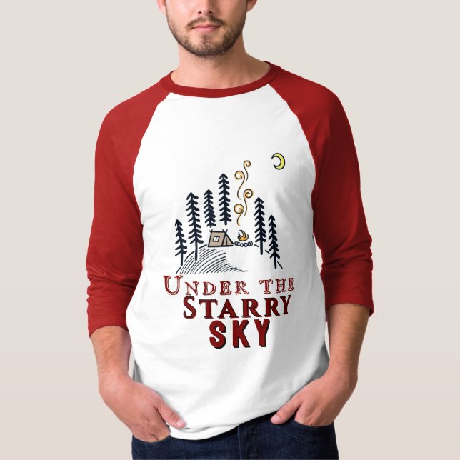 Camiseta Sob o céu estrelado (Frente)