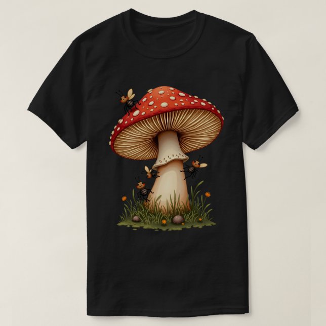Camiseta Sob O Cogumelo (Frente do Design)