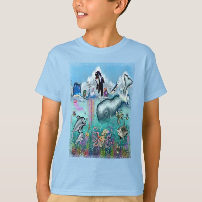 Camiseta Sob o mar (Frente)