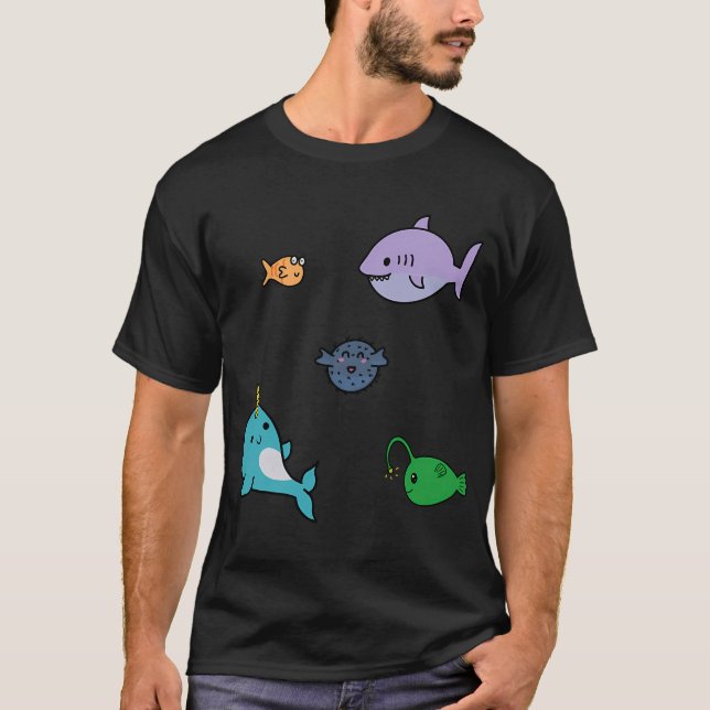Camiseta Sob o mar. (Frente)