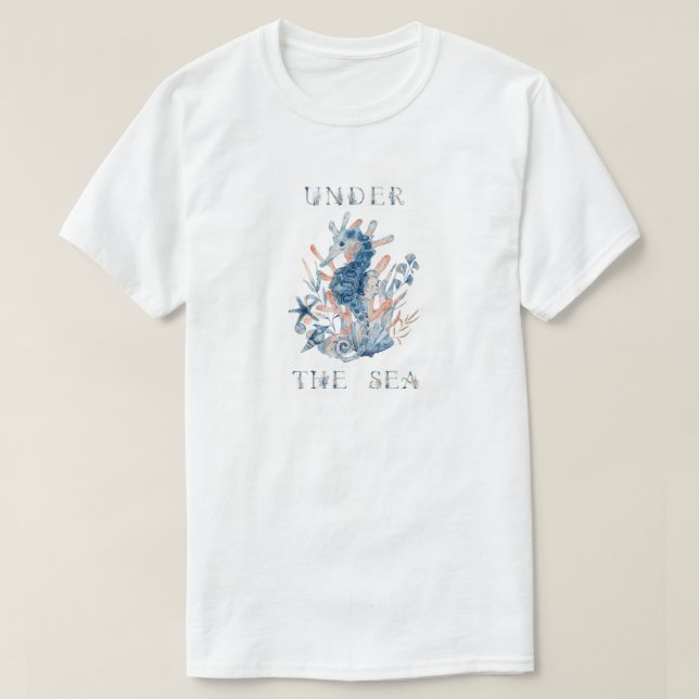 Camiseta Sob O Mar (Frente do Design)
