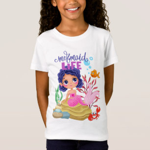 Camiseta Sob o mar, Sereia