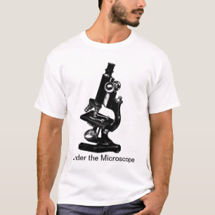 Camiseta Sob o microscópio - Tshirt da ciência