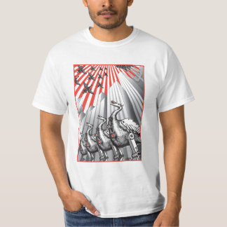 Camiseta Sob o t-shirt do branco da fiscalização