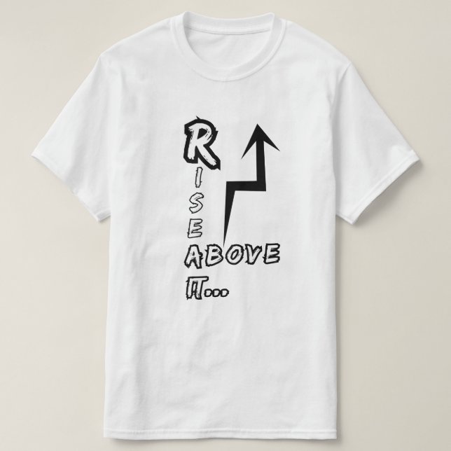 Camiseta Sobe acima (Frente do Design)