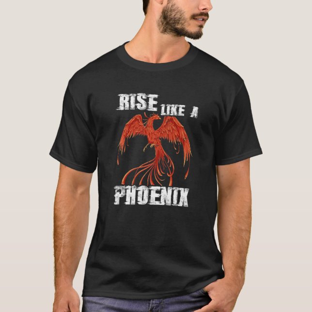Camiseta Sobe Como Fênix Fire Bird Fantasy Phoenix (Frente)