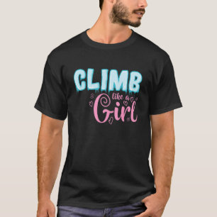 Camiseta Sobe Como Uma Garota Que Sobe De Gelo Esportivo Ex