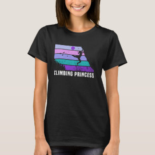 Camiseta Sobe como uma garota retro Sunset Rock Clima