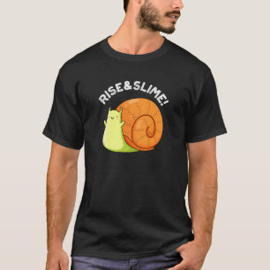 Camiseta Sobe E Slime Engraçado Engraçado Pun Escuro BG