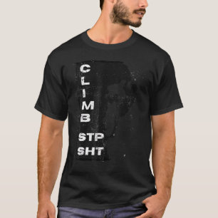 Camiseta Sobe Em Escala De Pedra De Pedra, Em Escala Distin