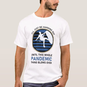 Camiseta Sobe, escalada engraçada, vou sair