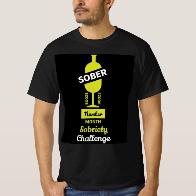 Camiseta Sober AF Recuperação de dependência alcoólica (Frente)