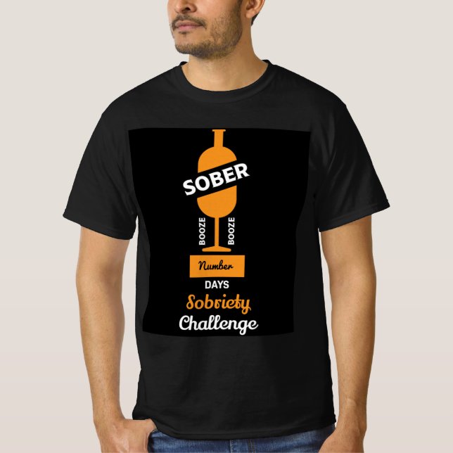 Camiseta Sober AF Recuperação de dependência alcoólica (Frente)