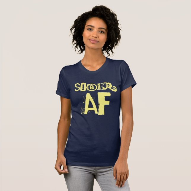 Camiseta Sober AF Sobriety 101 2 (Frente Completa)