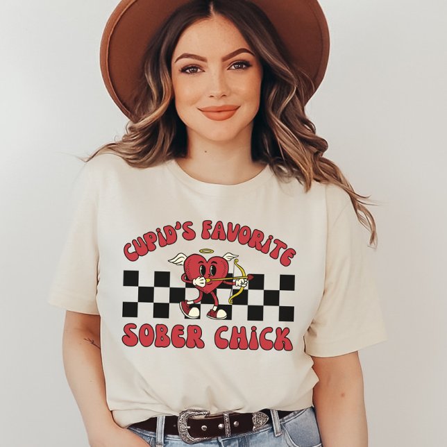 Camiseta Sober Dia de os namorados, Sobriedade do Namorados (Criador carregado)