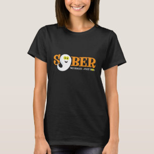 Camiseta Sober Halloween com Ghost Cute