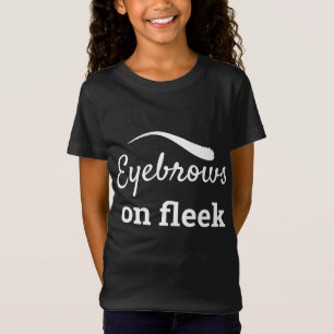 Camiseta Sobrancelhas brancas no estilo sem falhas na moda