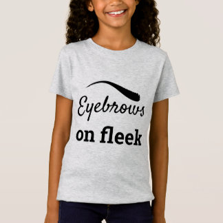 Camiseta sobrancelhas negras com estilo sem falhas de tendê