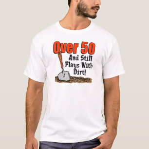 Camiseta Sobre 50 ainda joga com sujeira