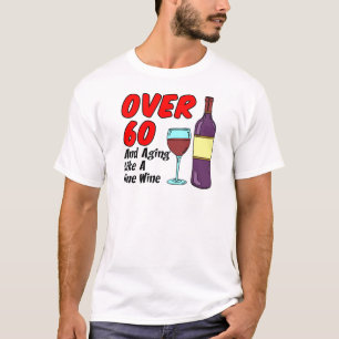 Camiseta Sobre 60 que envelhecem como o vinho