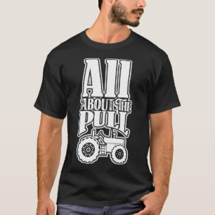 Camiseta Sobre A Design De Trator De Puxação Para Homens E 