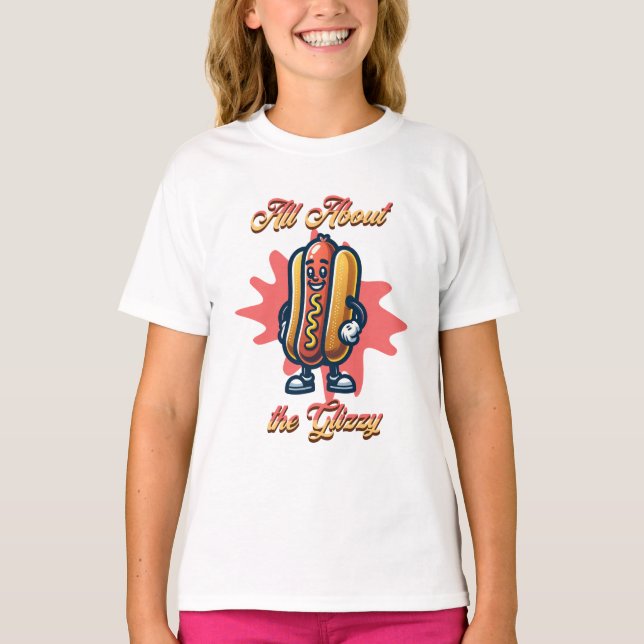 Camiseta Sobre a Glizzy | Engraçado Humor Quente (Frente)