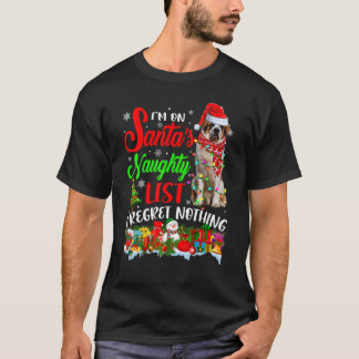 Camiseta Sobre a Lista travessa dos Papais noeis, Xmas Bern