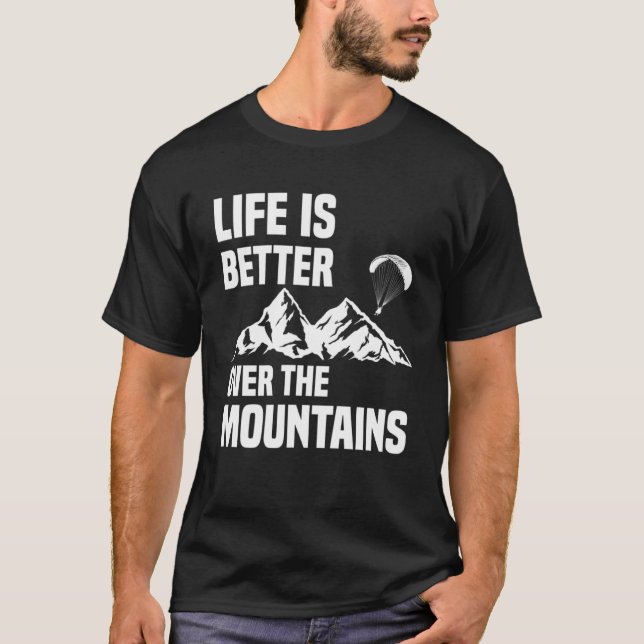 Camiseta Sobre As Montanhas Parapente (Frente)