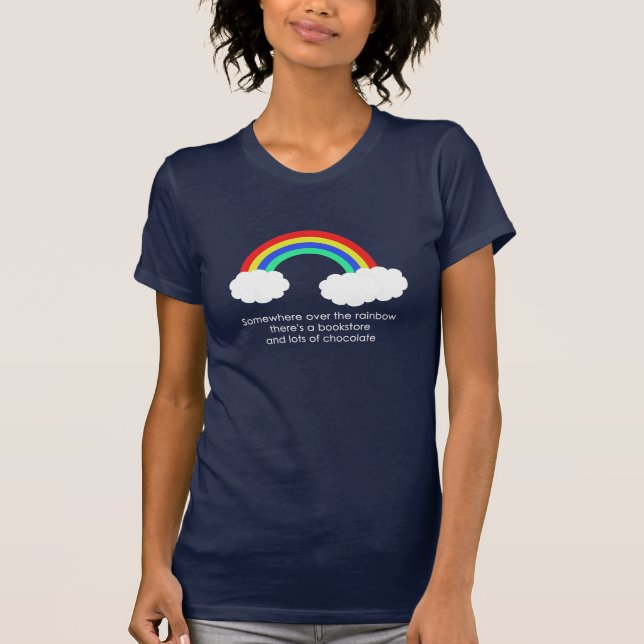 Camiseta Sobre as mulheres do arco-íris (escuras) (Frente)