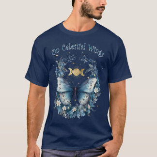 Camiseta Sobre Asas Celestiais Borboleta Encantada