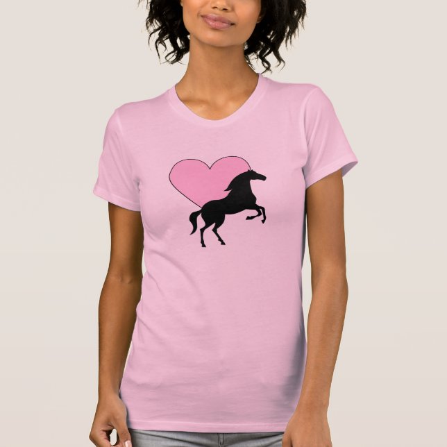 Camiseta Sobre cavalos e amor (Frente)