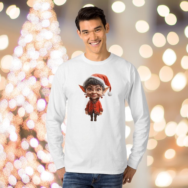 Camiseta Sobre Isso! Tee dos Homens do Elfo de Natal (Criador carregado)