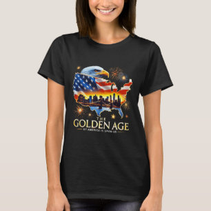 Camiseta Sobre Nós Piadista Trump Águia Dourada A Idade Dou