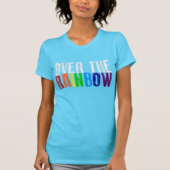Camiseta Sobre o arco-íris (Frente)