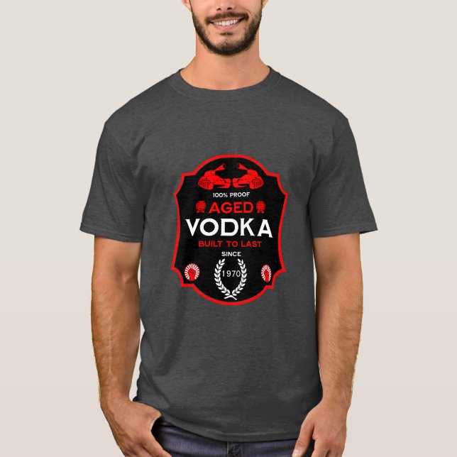 Camiseta Sobre O Morro A 40 Bebidas De Vodka (Frente)