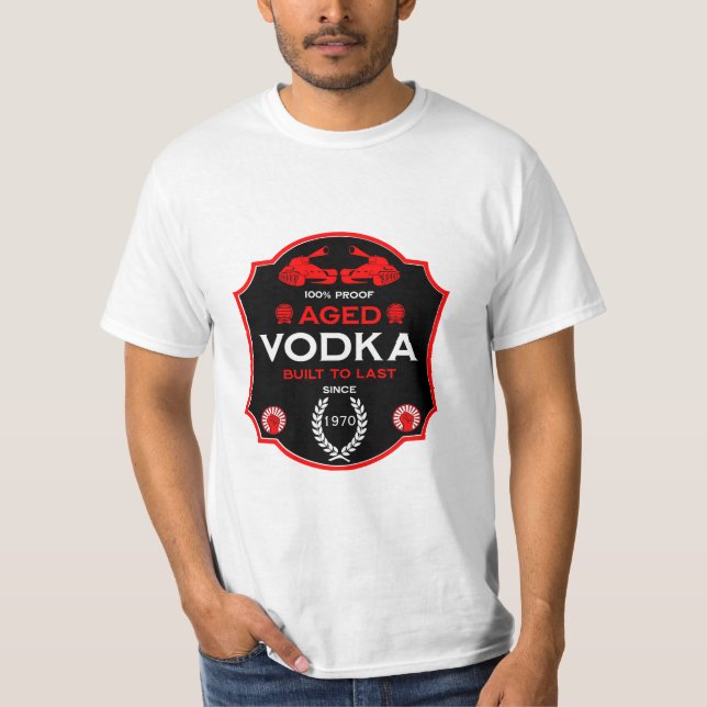 Camiseta Sobre O Morro A 40 Bebidas De Vodka (Frente)