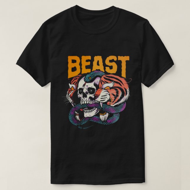 Camiseta Sobre O Muro Do Jardim Beastt-T- (Frente do Design)