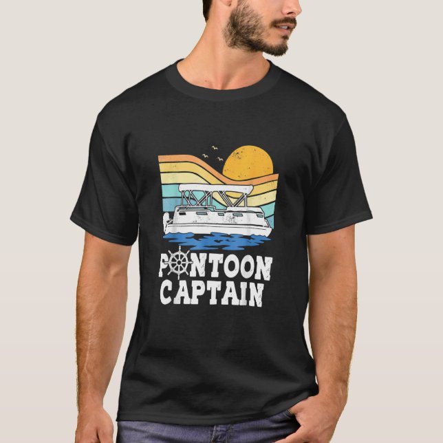 Camiseta Sobre O Pontoon Barco De Barcos De Brinquedo Ponto (Frente)