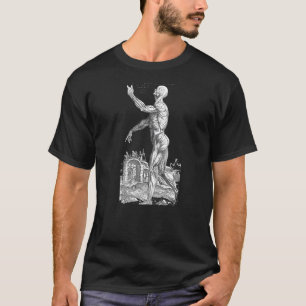 Camiseta Sobre O Tecido Do Corpo Humano Andreas Vesalius