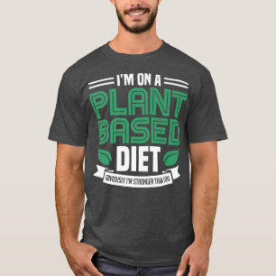 Camiseta Sobre Um Vegetari Vegetal Alimentado Por Vegetação