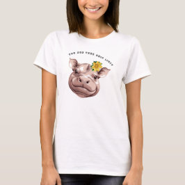 Camiseta Sobrecarga De Cuteness! Pygmy Hippo Adorável