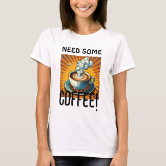 Camiseta Sobrecarga Típica De Café Engraçado