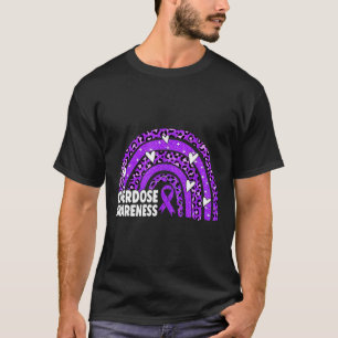 Camiseta Sobredosagem Arco-Íris Sensibilização Mês Fita Rox