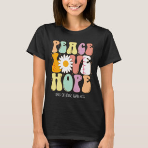 Camiseta Sobredosagem de drogas Sensibilização Paz Amar Esp