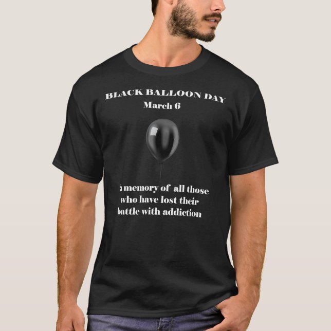 Camiseta Sobredosagem no Dia do Balão Negro Adição T (Frente)