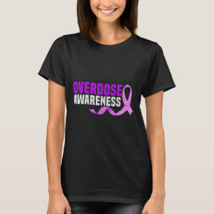 Camiseta Sobredosagem Roxa Dão Sobrevivência Opióide Ri
